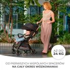 Kinderkraft APINO sport babakocsi 22 kg-ig - Raven Black 
