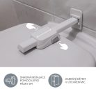 Zopa WC-zár 1db - fehér