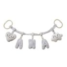 Artesavi  plüss csörgő babakocsira - rózsaszín 