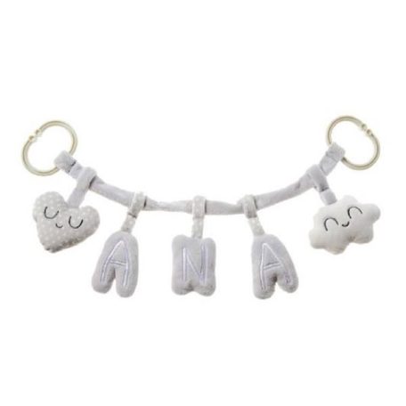 Artesavi  plüss csörgő babakocsira - rózsaszín 