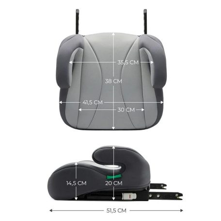 Kinderkraft i-Boost i-Size ülésmagasító 135-150 cm - Grey