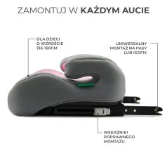   Kinderkraft i-Boost i-Size ülésmagasító 135-150 cm - Pink