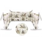 Baby Shop fejvédő kiságyba -  Erdei barátok zöld 