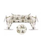 Baby Shop fejvédő kiságyba -  Erdei barátok zöld 