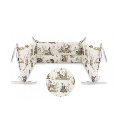 Baby Shop fejvédő kiságyba -  Erdei barátok zöld 