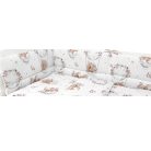 Baby Shop fejvédő kiságyba - Holdas nyuszi rózsaszín