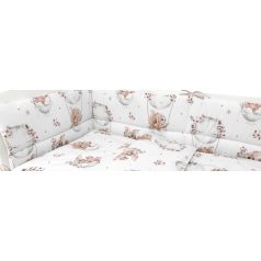 Baby Shop fejvédő kiságyba - Holdas nyuszi rózsaszín