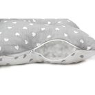 Scamp laposfejűség elleni párna - Little Heart White Gray