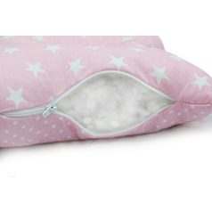 Scamp laposfejűség elleni párna - Rosa Stars Dots