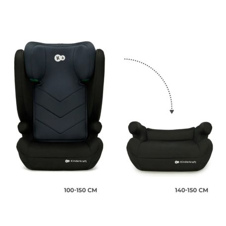 Kinderkraft  I-Spark i-size gyerekülés 100-150 cm  - Black