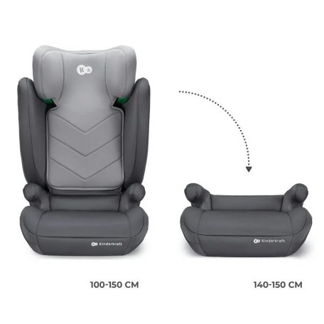 Kinderkraft  I-Spark i-size gyerekülés 100-150 cm  - Grey