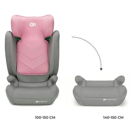 Kinderkraft  I-Spark i-size gyerekülés 100-150 cm  - Pink