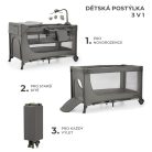 Kinderkraft JOY 2 multifunkciós utazóágy - Dark grey 