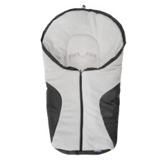   Polár bundazsák hordozóba, autósülésbe 75x36 cm - fekete/szürke