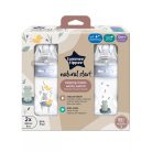 Tommee Tippee Closer To Nature 2*260ml cumisüveg 0+ - kék