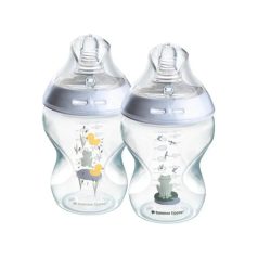 Tommee Tippee Closer To Nature 2*260ml cumisüveg 0+ - kék