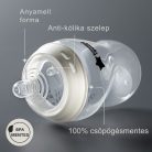 Tommee Tippee Natural Start 2*260ml cumisüveg 0+ - kék (béka&kacsa mintával)