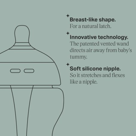 Tommee Tippee Advanced Anti-Colic+ 2*260ml cumisüveg - 0+