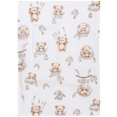 Flanel mintás pelenka 60x80 cm - Lámpás maci