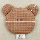 Bocioland cseresznyemag párna 14x14 cm - bézs maci