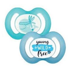   Baby-Nova nyugtató szilikon cumi szimmetrikus 18+hó 2db/csom. - WILD