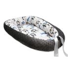 Scamp Minky-vászon babafészek - Penguin Blue