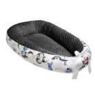 Scamp Minky-vászon babafészek - Penguin Blue