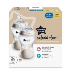 Tommee Tippee Natural Start 2*340ml cumisüveg 3 hó+
