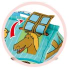 Cangaroo Happy Farm játszószőnyeg - neutral 