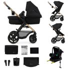 Kinderkraft Moov 2 + Mink pro 4:1 multifunkciós babakocsi - Pure Black