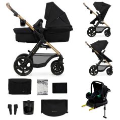   Kinderkraft Moov 2 + Mink pro 4:1 multifunkciós babakocsi - Pure Black