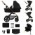 Kinderkraft Moov 2 + Mink pro 4:1 multifunkciós babakocsi - Pure Black