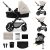 Kinderkraft Moov 2 + Mink pro 4:1 multifunkciós babakocsi  - Moonlight Grey