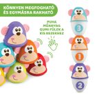 Chicco Monkey Strike - majmos bowling és építőjáték 18hó+