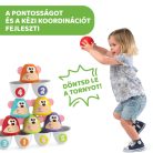 Chicco Monkey Strike - majmos bowling és építőjáték 18hó+