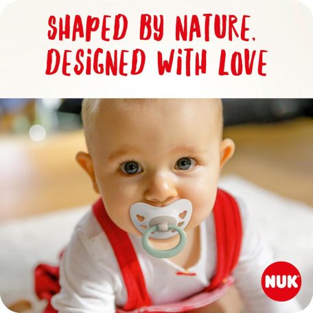 NUK Signature szilikon cumi  18-36 hó 2db - zöld/kék