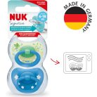 NUK Signature szilikon cumi  6-18 hó 2db - zöld/kék