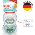 NUK Signature szilikon cumi  0-6 hó 2db - Green