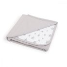 Ceba Baby pamut babapléd 90X100 cm - Light grey + Grey Stars