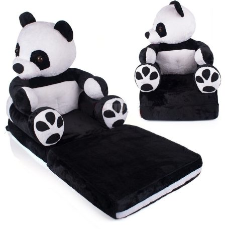 Állatfigurás gyermekfotel , kihajtható - Panda