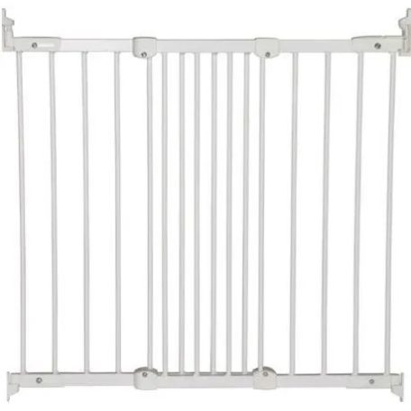 Babydan Flexi Fit fehér fém biztonsági ajtórács 67-105,5 cm, csavaros