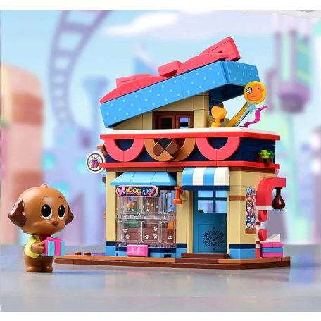 QMAN® K28011 Keeppley készségfejlesztő építőjáték - Poodle kutyus játékboltja