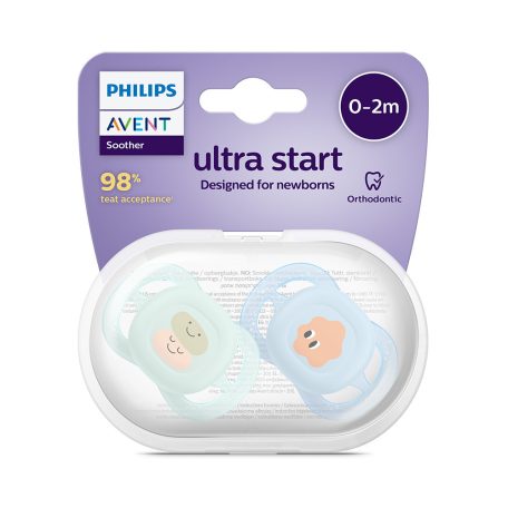 Philips AVENT Játszócumi ultra start mintás 0-2hó fiús 2 db