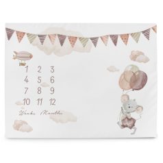   Ceba Baby Milestone mérföldkő alátét fotózáshoz 92x72 cm - Basic Mouse