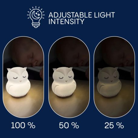 Zopa Szilikon LED lámpa M-es - Owl