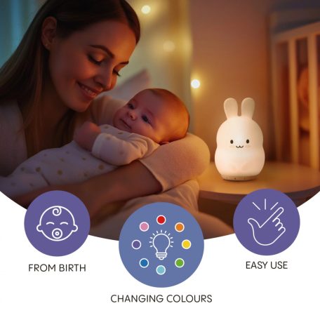 Zopa Szilikon LED lámpa M-es - Rabbit