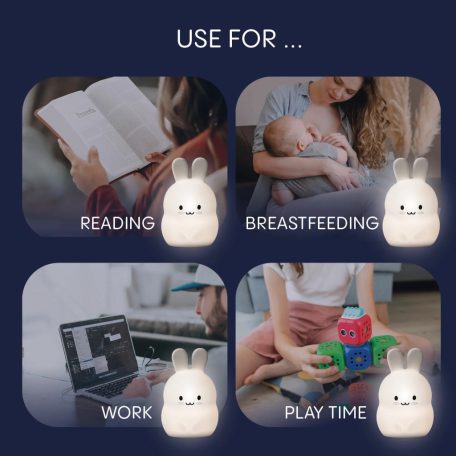 Zopa Szilikon LED lámpa M-es - Rabbit