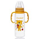 Baby Bruin polipropilén fogantyús cumisüveg, 240ml Sága maci