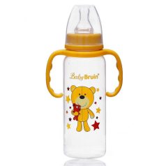   Baby Bruin polipropilén fogantyús cumisüveg, 240ml Sága maci