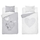 Pamut ágynemű huzat 90*120 cm - Szürke Elefánt 